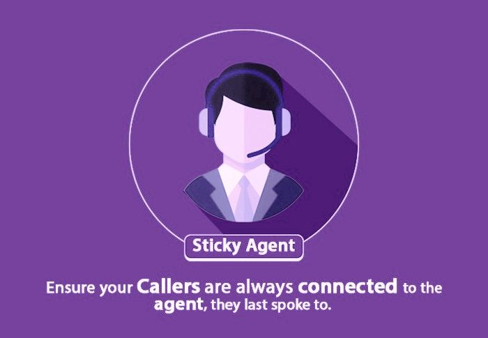 sticky agent in call center software